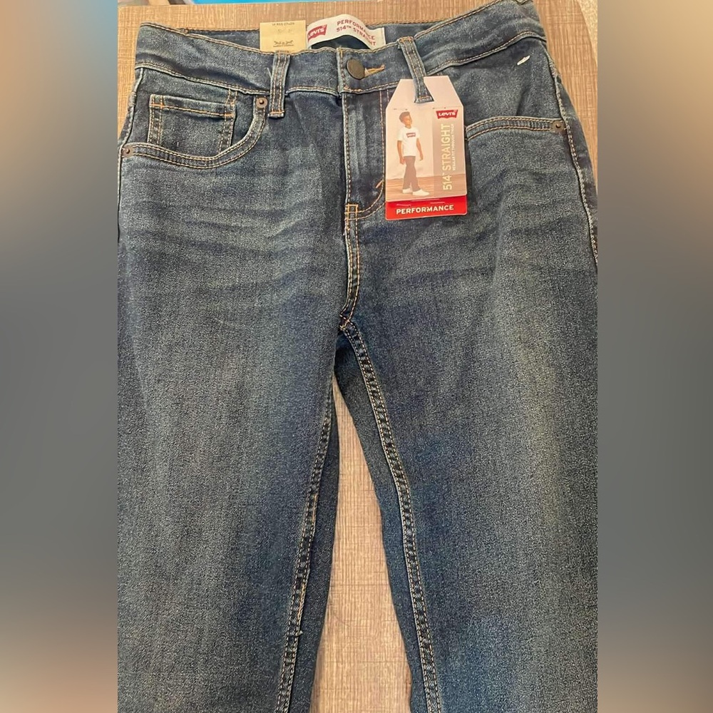 Levi's White Tee with Red Logo